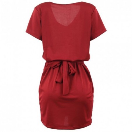 vestido-estampado-feminino-com-gola-em-v-com-cinto