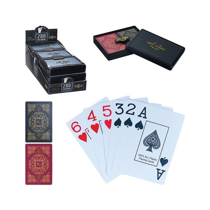 kit-2-baralhos-premium-com-54-cartas-cada-estojo-protetor