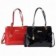 Kit Feminino 2 Bolsas Luxo Verniz Com Pingente Metálico