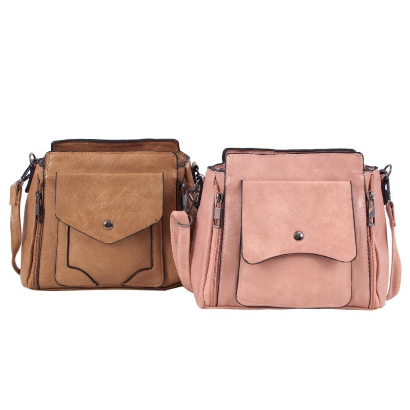 Kit 2 Bolsas Transversais Femininas Em Alto Relevo