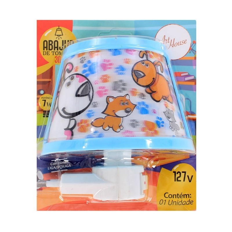 abajur-de-tomada-infantil-estampado-em-3d-127v