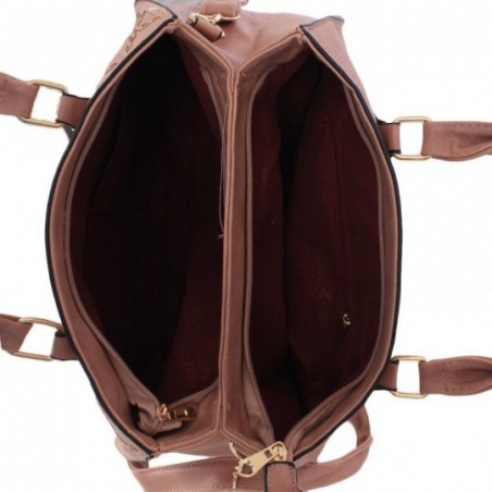 Bolsa Totem Estruturada Feminina Em Tressê Alto Relevo