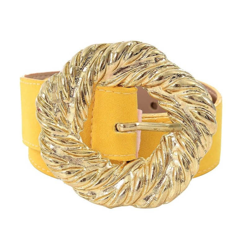 cinto-feminino-de-veludo-com-fivela-redonda-metalica