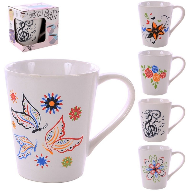 caneca-porcelana-tulipa-estampas-variadas-decorada-250ml