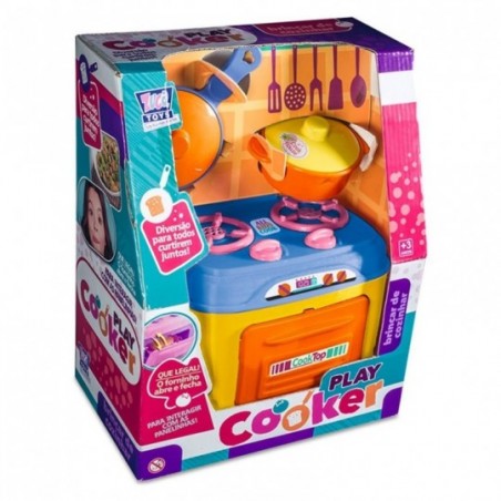 Kit Play Cooker Com 3 Peças Brinquedo Infantil Zuca Toys