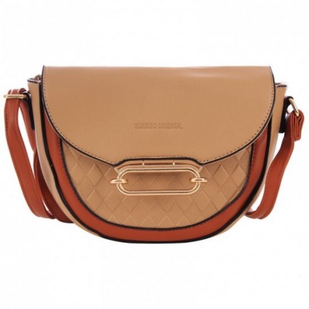 Bolsa Luxo Baguete Feminina Em Alto Relevo Com Tressê