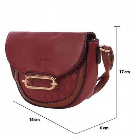 Bolsa Luxo Baguete Feminina Em Alto Relevo Com Tressê