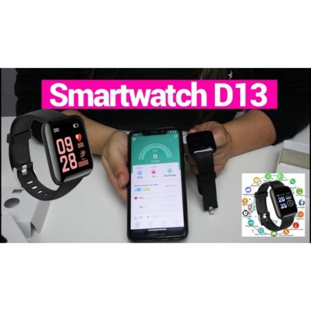 Relógio Smartwatch Touch D13 Inteligente Bluetooth 4.0 1.3" 