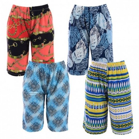 Shorts Bermuda Liganete Feminina Estampas Variadas Coloridas