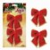 Kit 2 Laços De Veludo Enfeite De Natal 13 CM X 11,5 CM