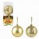 Kit 2 Bolas De Natal Dourada Para Enfeite 10 CM