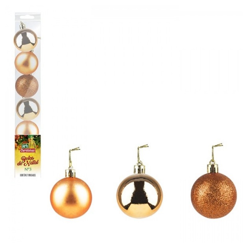 Kit 7 Bolas De Natal Para Enfeite 3 CM