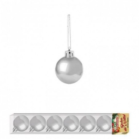 Kit 7 Bolas De Natal Para Enfeite Pequena Lisa 3 CM