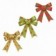 Kit Com 3 Laços Em Glitter Para Decoração De Natal