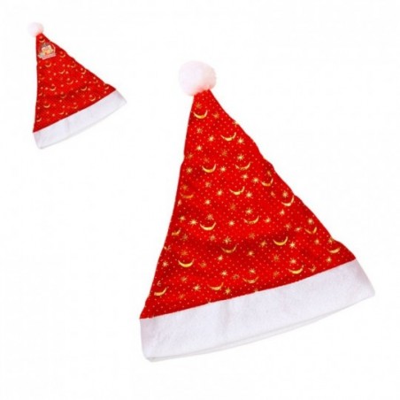 Touca Gorro Noel De Natal Decorada 38 CM X 28 CM