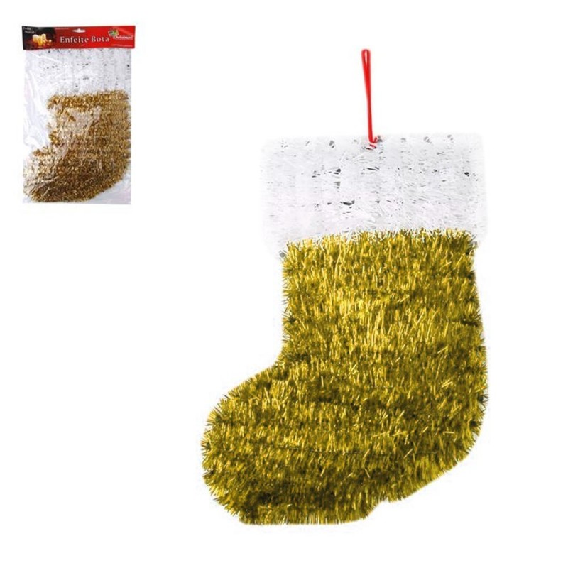 Enfeite De Natal Formato Bota 36 CM X 33 CM