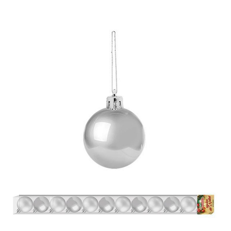 Kit 12 Bolas De Natal Para Enfeite Média Lisa 4 cm