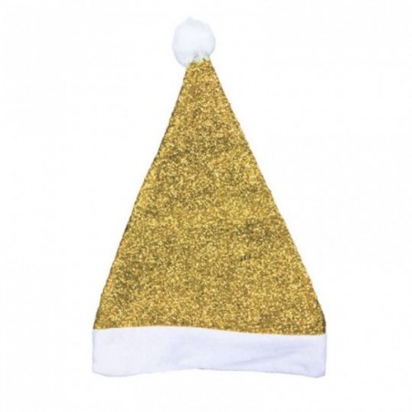 Touca Gorro Natal Papai Noel Com Brilho 29 CM X 40 CM