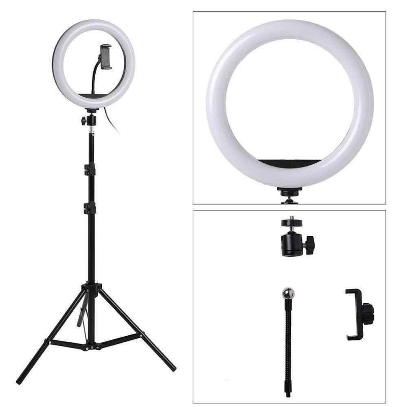 Ring Light 10 Polegadas 26 CM Tripé 2M E Suporte Celular