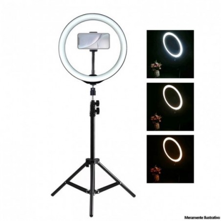 Ring Light 10 Polegadas 26 CM Tripé 2M E Suporte Celular