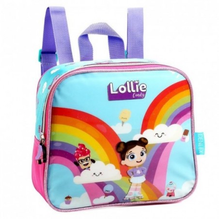 Mochila Lancheira Térmica Escolar Infantil Lollie Candy
