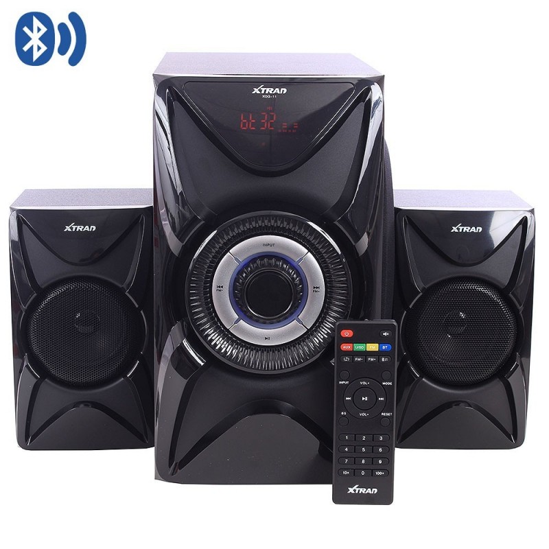 Micro System Caixa De Som Bluetooth USB Rádio FM SD 30W