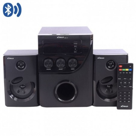 Micro System Caixa De Som Bluetooth Subwoofer USB Rádio FM