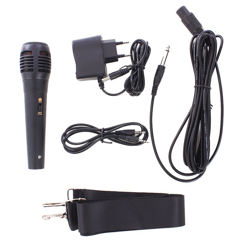 Caixa De Som Led Bluetooth Portátil Microfone Rádio USB 30W