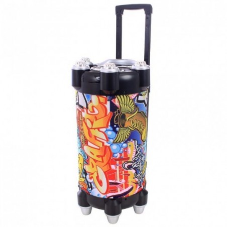 Caixa Som Portátil Sem Fio Ultimate Woofer Microfone 150W
