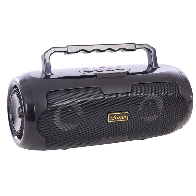 Caixa De Som Portátil Viki Box Led Bluetooth Rádio FM USB