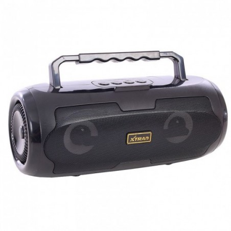 Caixa De Som Portátil Viki Box Led Bluetooth Rádio FM USB