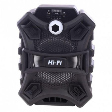 Caixa De Som Bluetooth Speaker Led Rádio FM USB 20W 2400mAh