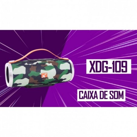 Caixa De Som Portátil Bluetooth Rádio FM Alça De Mão 1200mAh