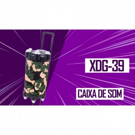 Caixa Som Portátil Sem Fio Ultimate Woofer Microfone 150W
