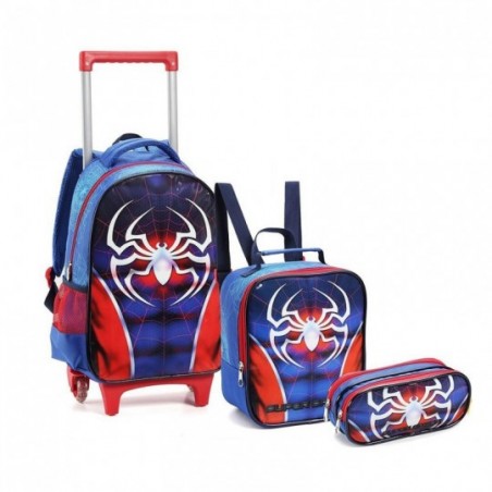 Kit Escolar Infantil Mochila + Lancheira Térmica + Estojo