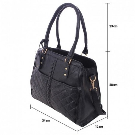 Bolsa Totem Estruturada Feminina Em Matelassê Com Tressê