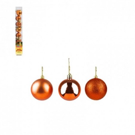 Kit 8 Bolas De Natal Bronze Para Enfeite 2,5 CM