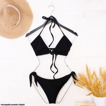 Conjunto Biquíni Feminino Top Cortininha + Calcinha Laço