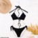 Conjunto Biquíni Feminino Top Cortininha + Calcinha Laço