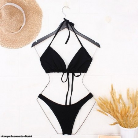 Conjunto Biquíni Feminino Cortininha + Calcinha Asa Delta