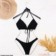 Conjunto Biquíni Feminino Cortininha + Calcinha Asa Delta