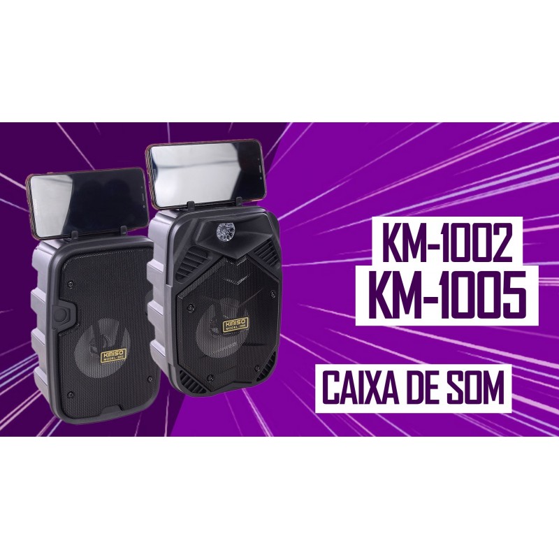 Caixa De Som Portátil Speaker Bluetooh Com Suporte 1200mAh