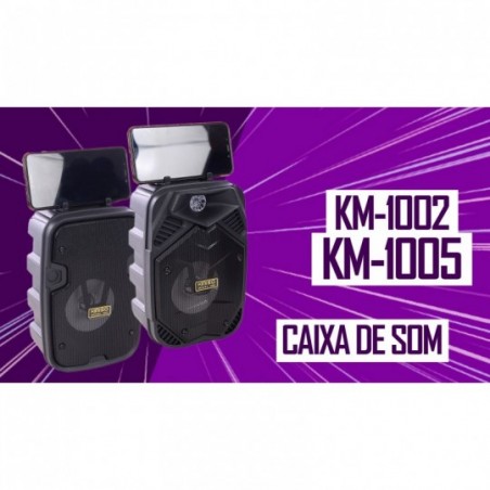 Caixa De Som Portátil Speaker Bluetooh Com Suporte 1200mAh