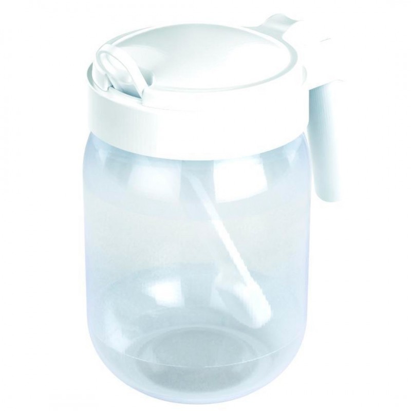 Açucareiro Com Tampa E Colher Plástico Plasútil 450ml