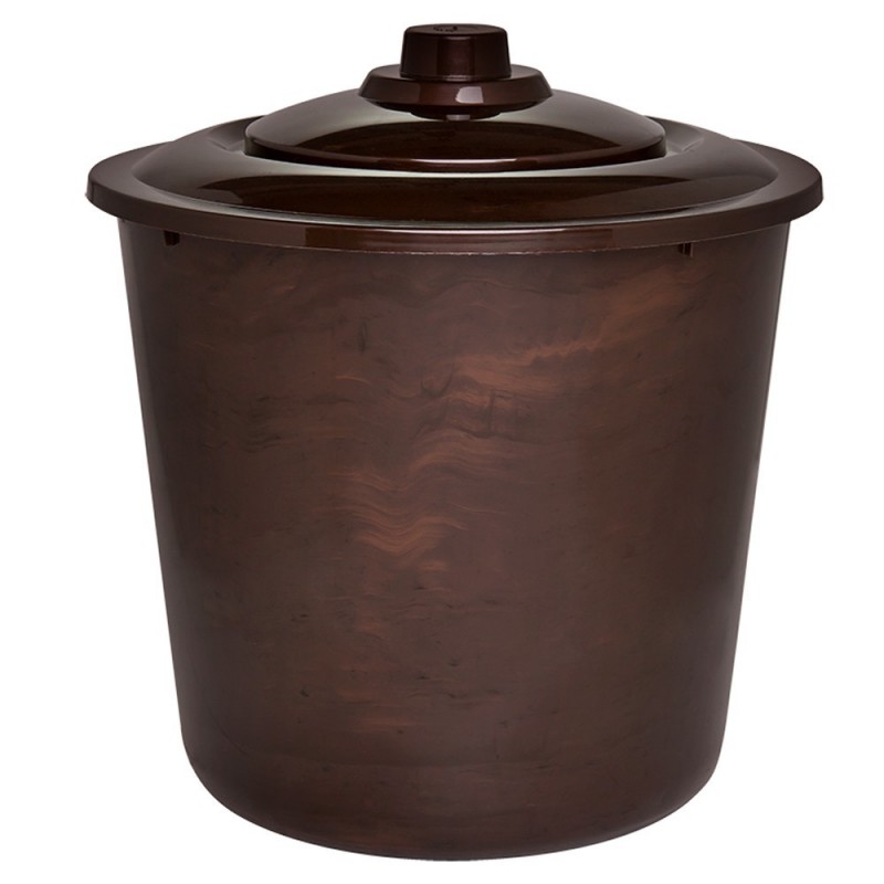 Lixeira Para Banheiro Marmorizado Ou Madeirado Jaguar 5,5 L