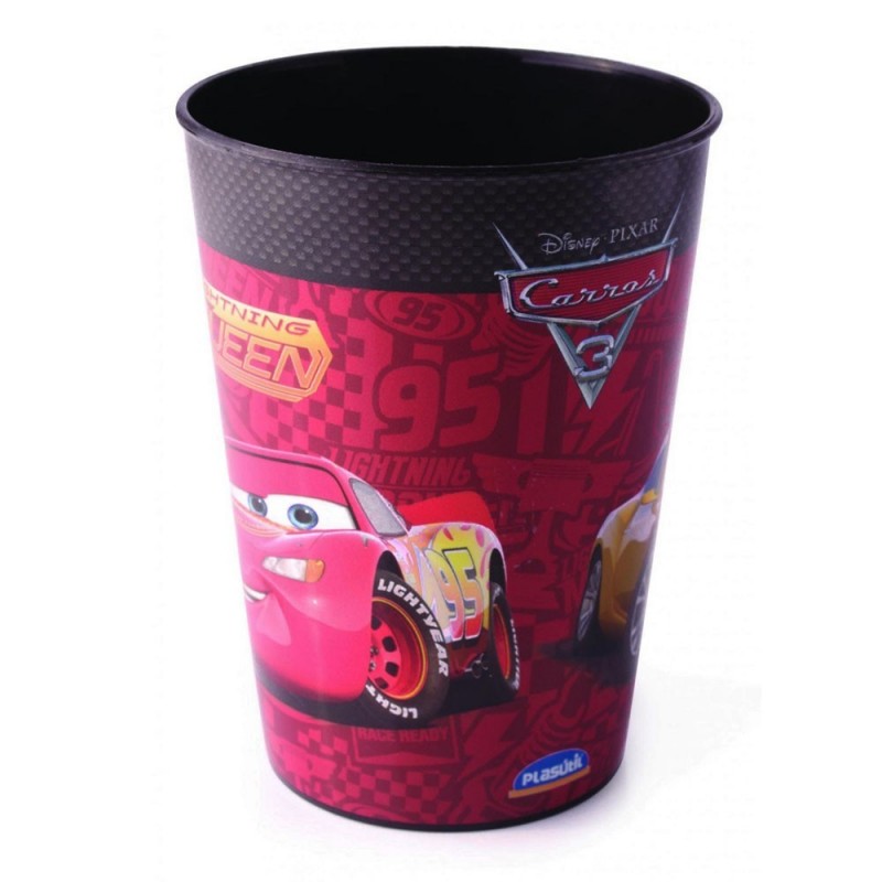 Copo Plástico Infantil Estampa Carros 320ml Plasútil
