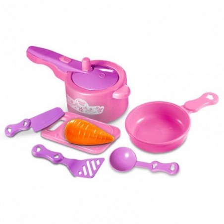 Conjunto Panelinha Com 8 Peças Brinquedo Infantil Zuca Toys
