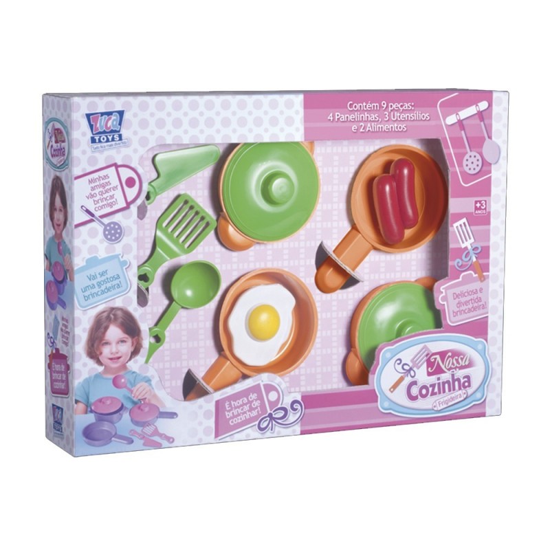 Conjunto Nossa Cozinha Com 9 Peças Infantil Zuca Toys