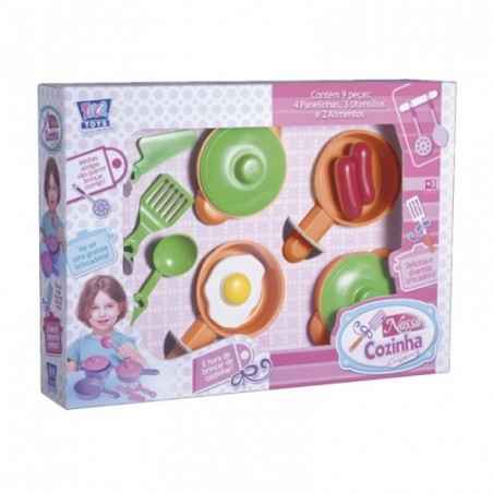 Conjunto Nossa Cozinha Com 9 Peças Infantil Zuca Toys