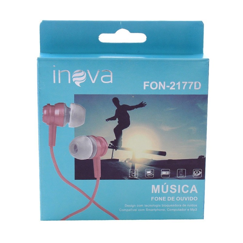 Fone De Ouvido Com Microfone E Protetor Auricular Inova